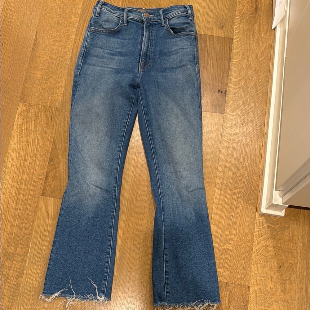 Mother Women's Blue High-Rise Flare Jeans